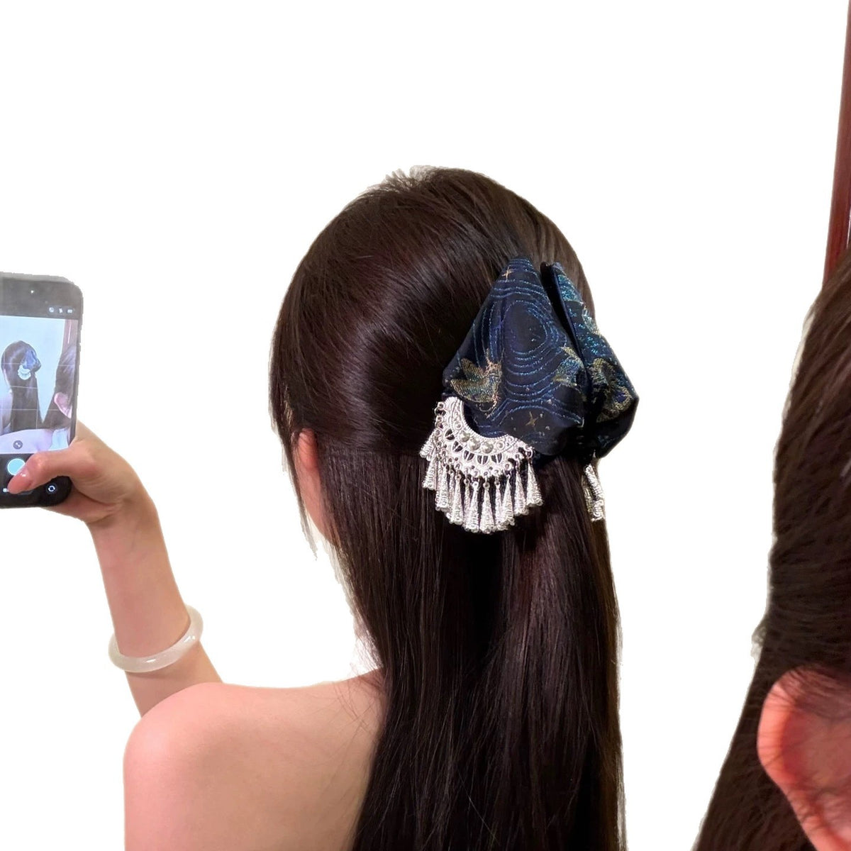 Ethnic Tassel Hair Claw