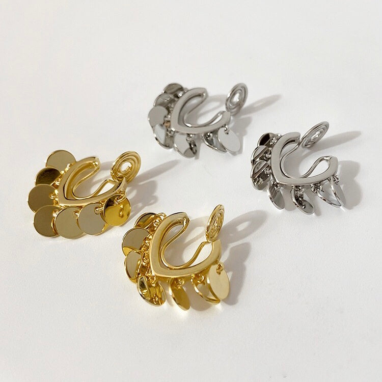 Sparkle Golden and Silver Ear Clip