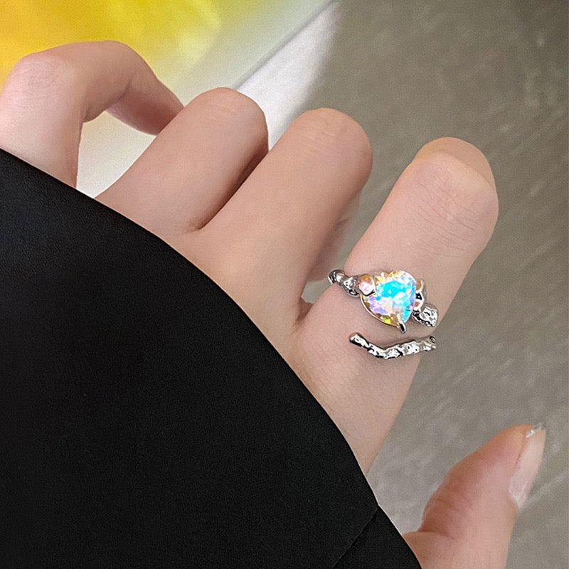 (Buy1 Get2) Sparkling Colorful Opal Ring Set