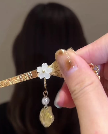 Golden Fan Hair Stick