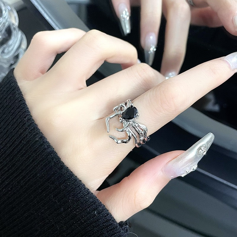 (Buy 1 Get 3) Rock n Roll Spider Ring Set