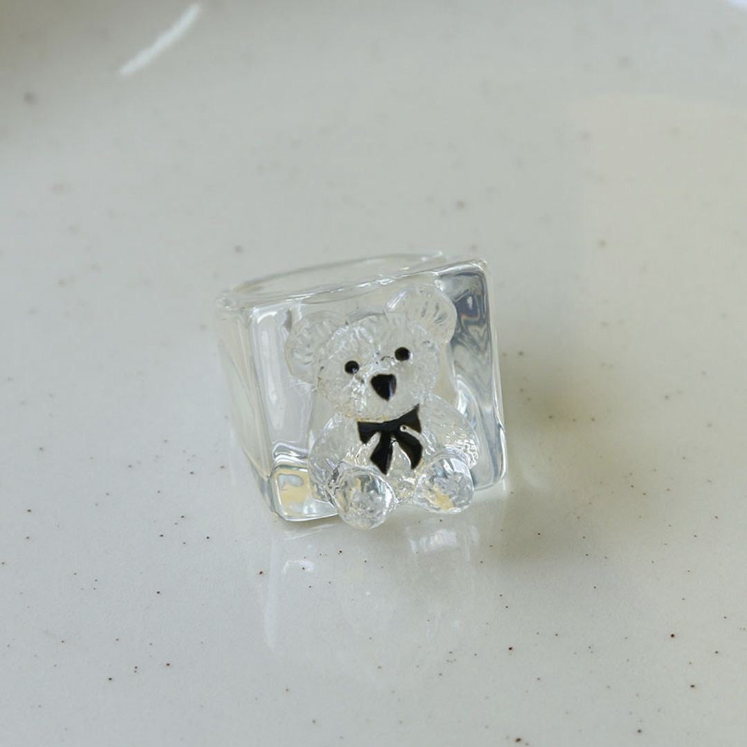 Sweet Honey Teddy Bear Ring (3 pieces)