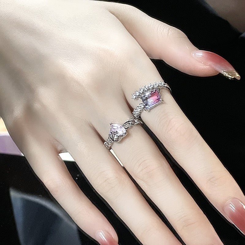 (Buy 1 Get 2) Aurora Pink Diamond Ring