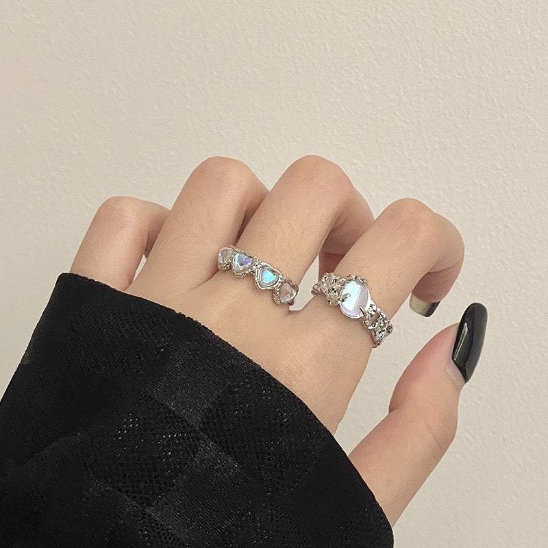 (Buy 1 Get 3)Colorful Weather Moonstone Ring Set