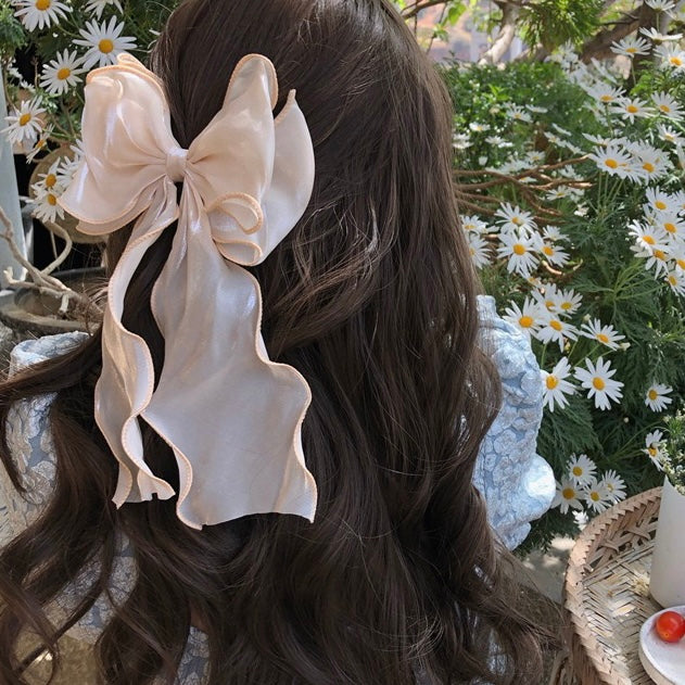 (Buy1 Get2) French Tenderness Glowing Bow Hair Clip