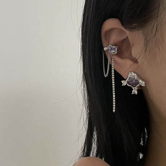 Beaded Drapey Ear Bone Clip