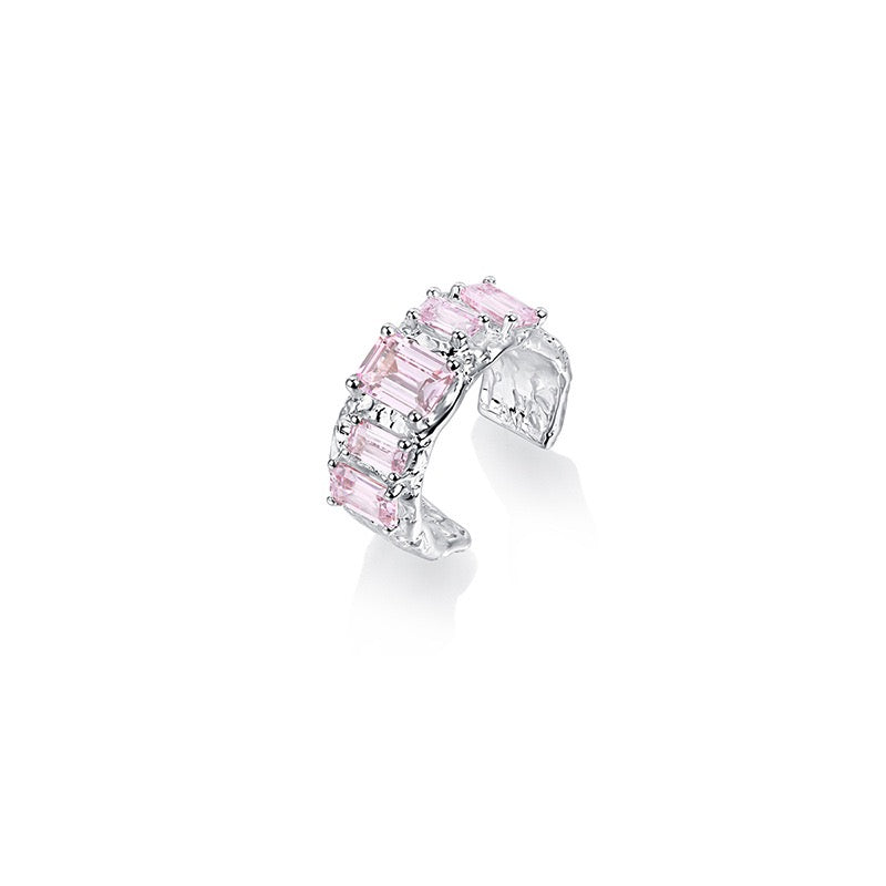 (Buy1 Get3) Wedding Princess Pink Diamond Ring