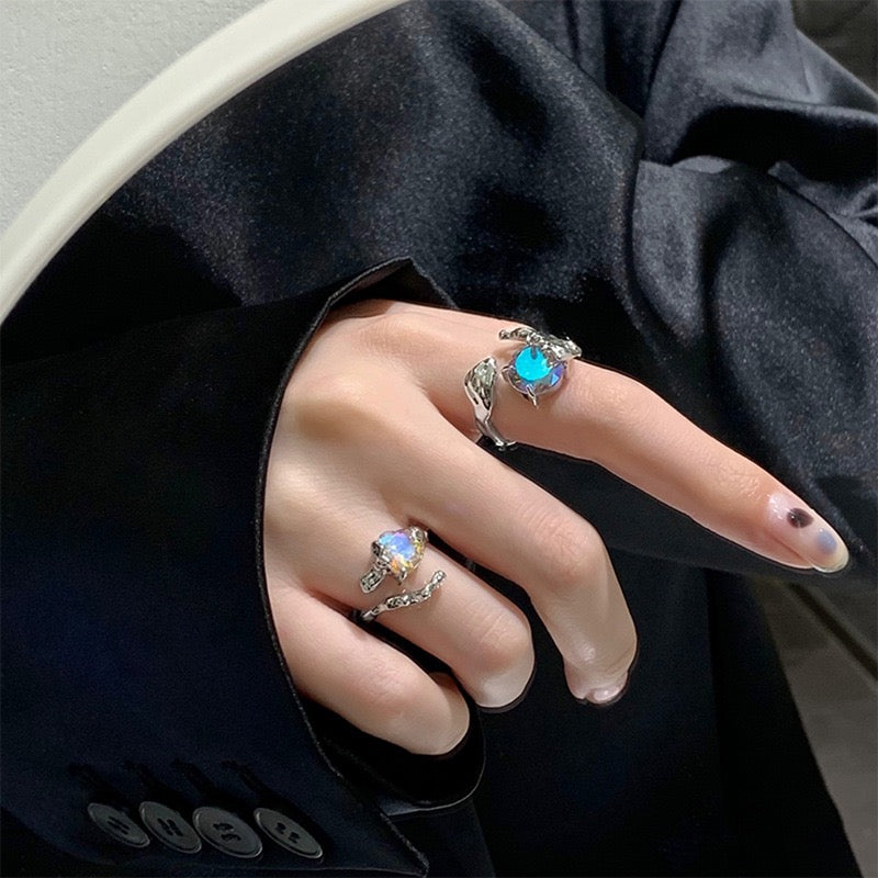 (Buy1 Get2) Sparkling Colorful Opal Ring Set