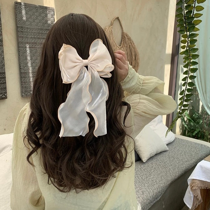 (Buy1 Get2) French Tenderness Glowing Bow Hair Clip