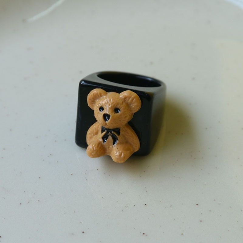 Sweet Honey Teddy Bear Ring (3 pieces)