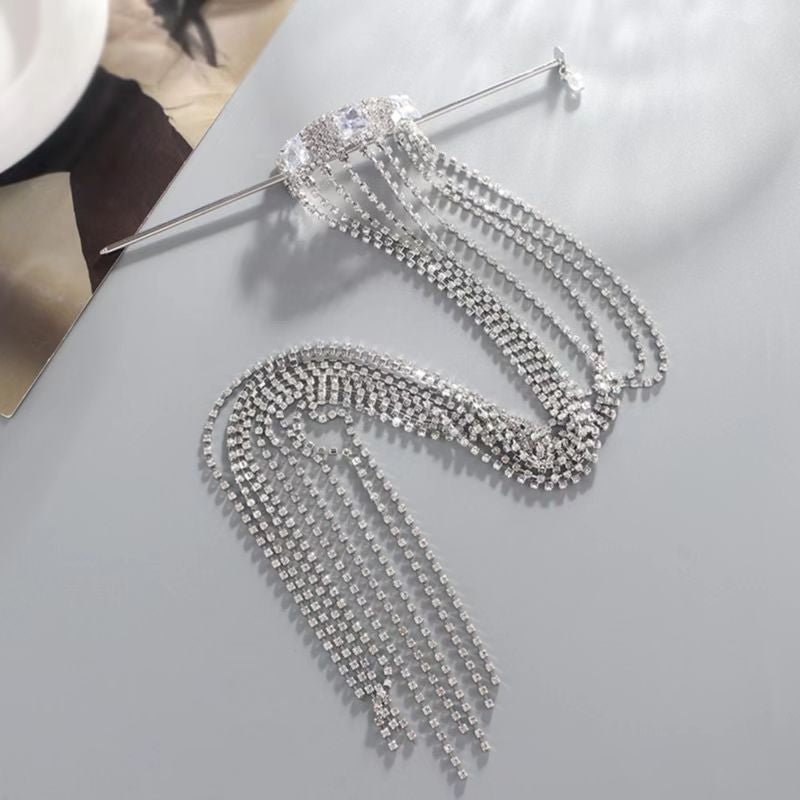 Tassel Love Diamond Hairpin