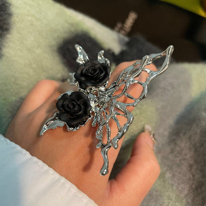 Big Butterfly Rose Ring