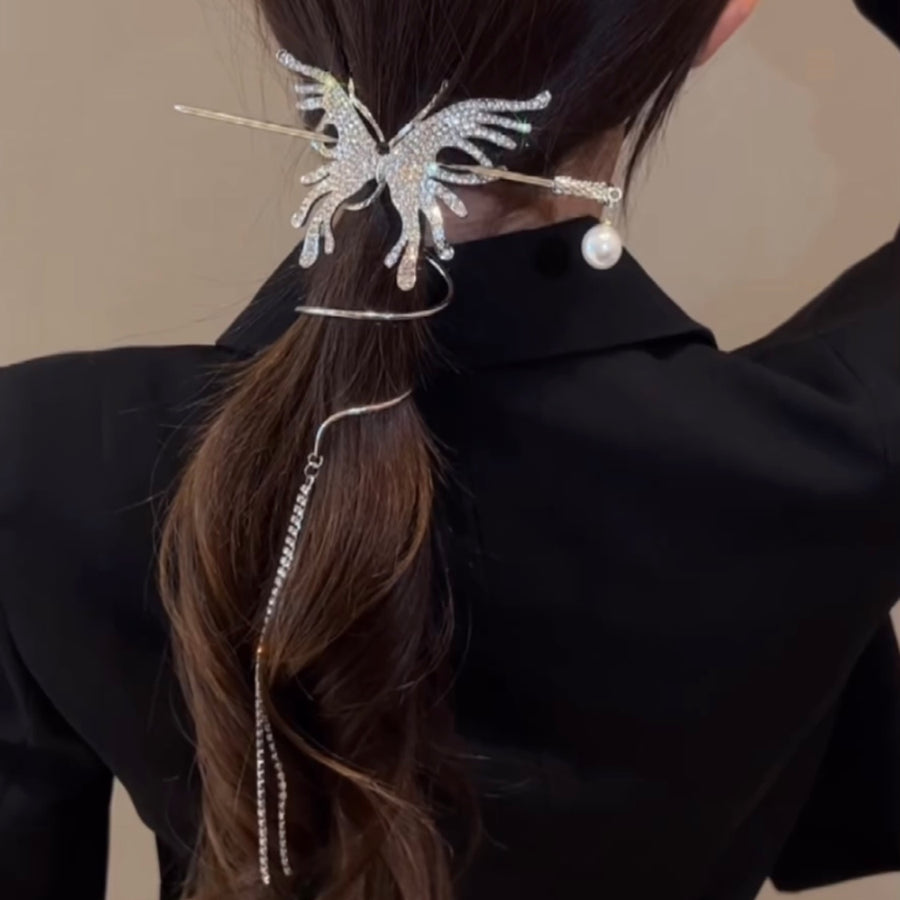 Butterfly Princess Tassel Wrapping Hairpin