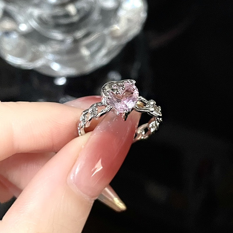 (Buy 1 Get 2) Aurora Pink Diamond Ring