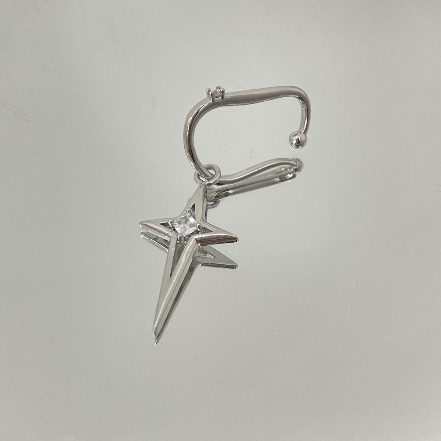 Silver Star Ear Bone Clip