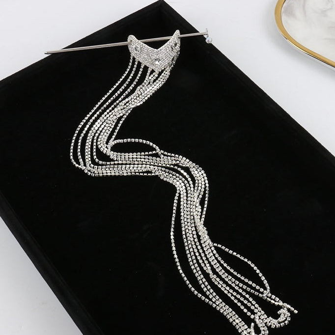 Tassel Love Diamond Hairpin