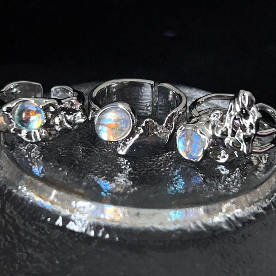 Opal Ring set (3 pieces)