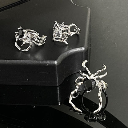 (Buy 1 Get 3) Rock n Roll Spider Ring Set