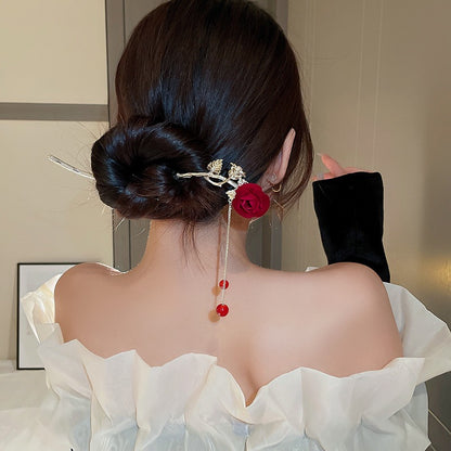 Rose Tassel Hairstick