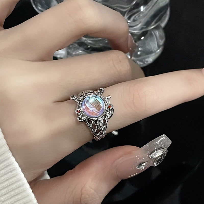 (Buy1 Get2) Princess Crystal Ball Moonstone Ring