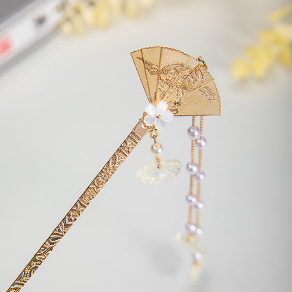 Golden Fan Hair Stick