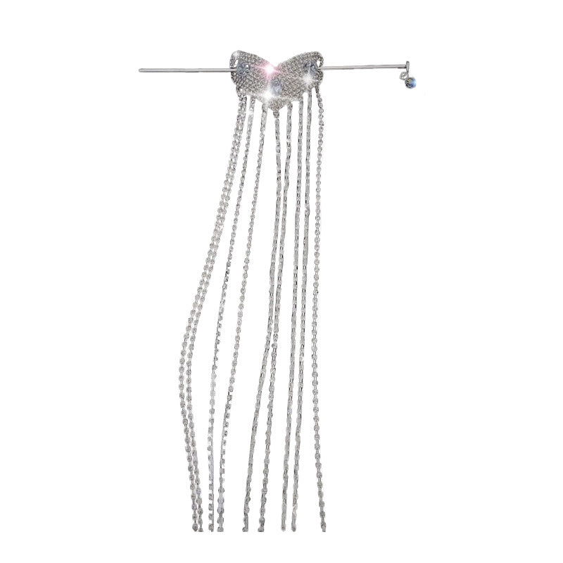 Tassel Love Diamond Hairpin