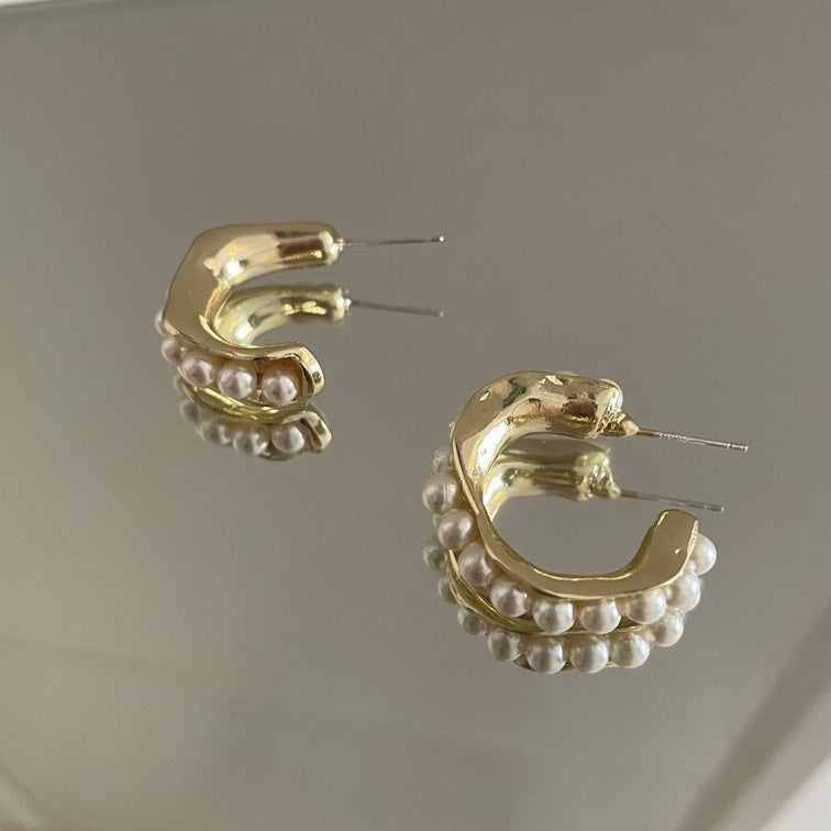 Small pearl earrings