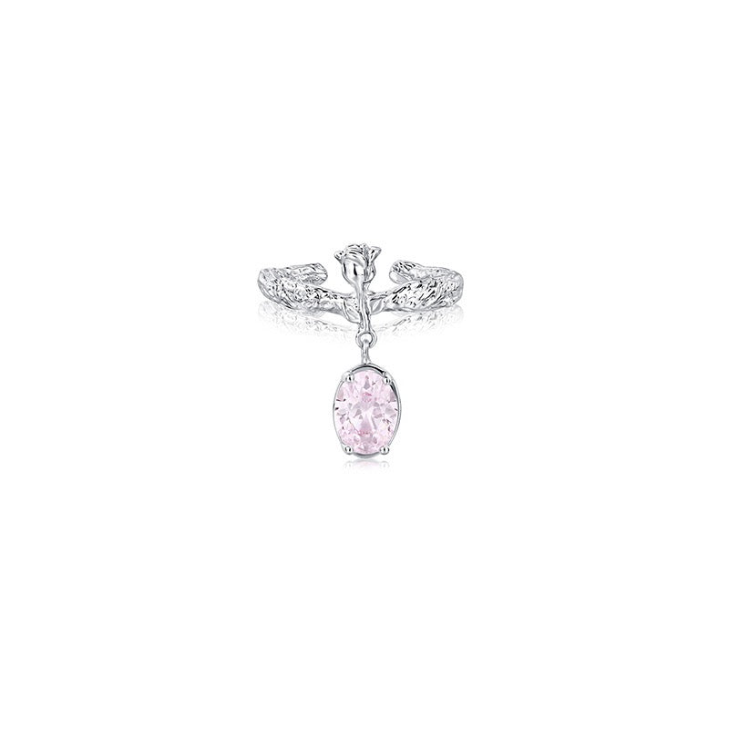 (Buy1 Get3) Wedding Princess Pink Diamond Ring