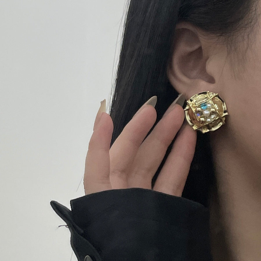 Geometric Royal Style Complex Earrings