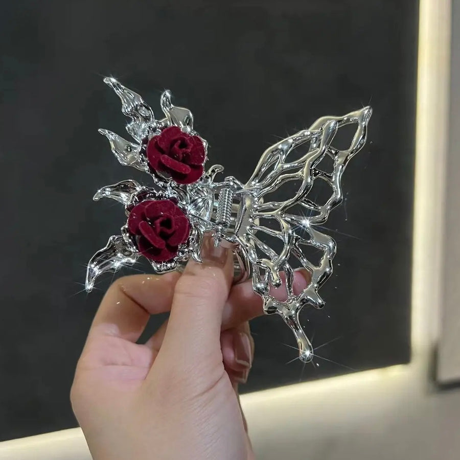 Rose claw clip