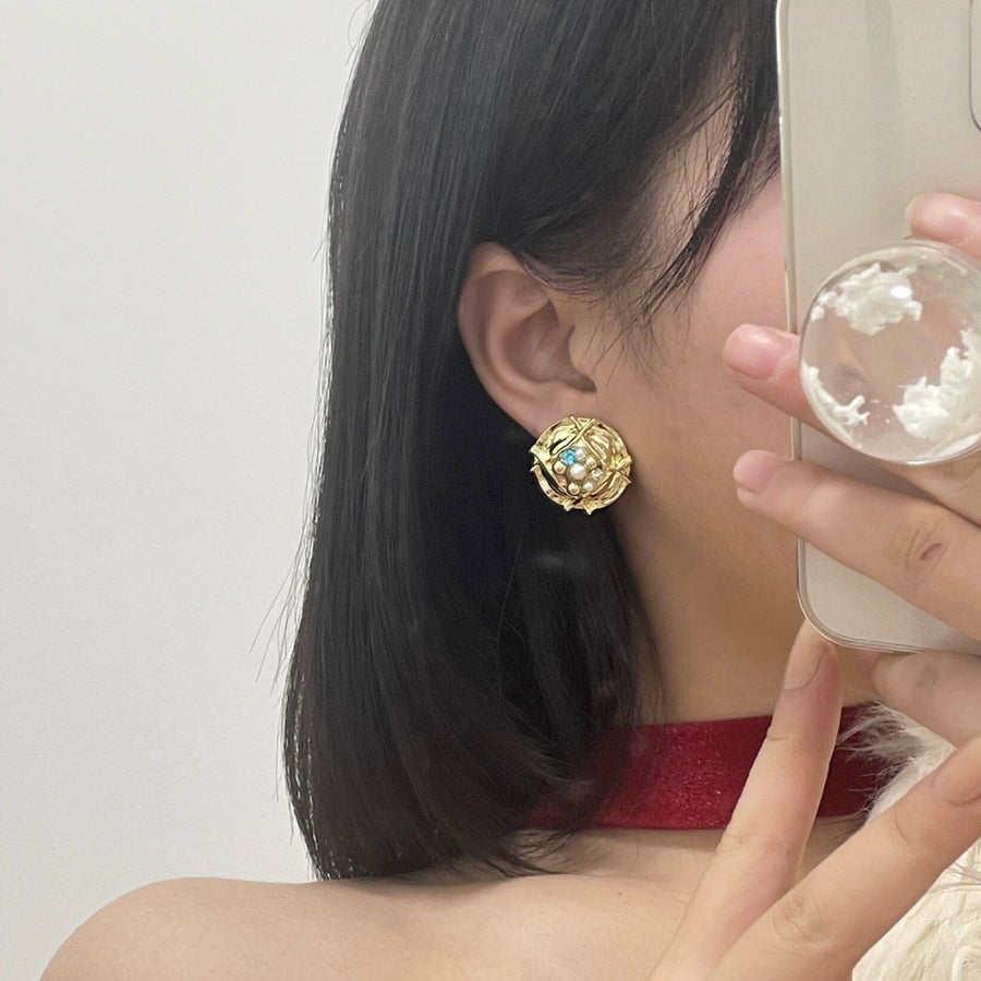 Geometric Royal Style Complex Earrings