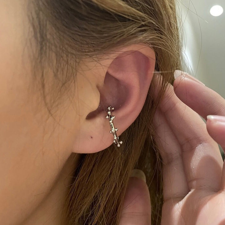 Pearl Ear Clip with Cute Pendant
