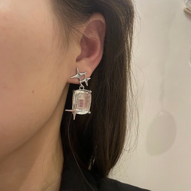 Meteor Pink Dimond Earrings